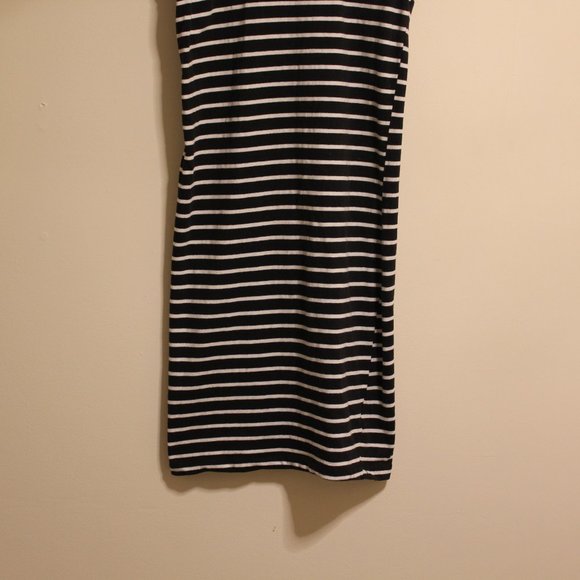 Vintage Striped Black & White Tank Dress - Picture 3 of 5